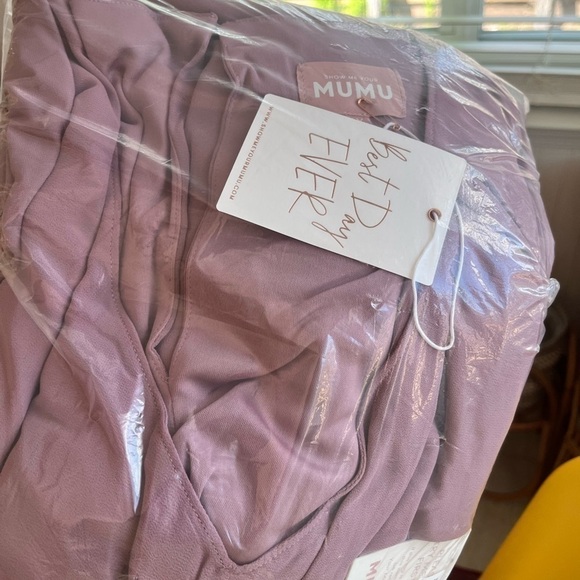 ANTIQUE ROSE CHIFFON SHOW ME YOUR MUMU EMILY EMPIRE MAXI DRESS SIZE 1X - Picture 4 of 4